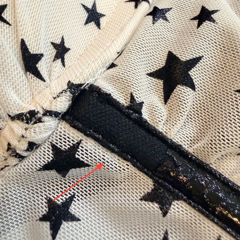 Passion Forever Star Print Corset Style Camisole Top XL, White, Black, Pink - Picture 13 of 14